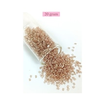 Kesme Cam Boncuk 2mm - 20 Gram - Açık Kahverengi -bnc331 Diğer
