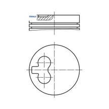 Motor Piston Segman Std Partner-berlıngo-p205-306-p405-expert-j5-xsara 1.9 Xud9 83.00 Çap Mahle 0628.e3/ 0628.15