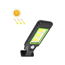 Cbtx Bahçe Aydınlatma 120 Cob Solar Lamba Gövde İndüksiyon Duvar Lambası Led Dış Mekan Su Geçirmez Aydınlatma Sokak Lambası Yeşil Kenar