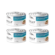 Molly Sterilised Ton Balıklı Jöle İçinde Kısır Kedi Konservesi 85 Gr. X 4 Adet