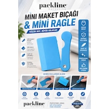 Packline Marketing Mini Maket Bıçağı + Mini Ragle Seti 1 + 1 Adet
