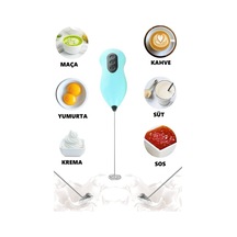 Mini Mikser Kahve Süt Köpürtücü Karıştırıcı Cappucino Mixer Metal Diğer
