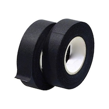 Tüylü Endüstriyel Siyah Bez Bant 18 Mm X 10 Mt