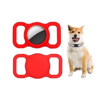 Airtag Silikon Kılıf Evcil Hayvan Tasmasına Takılan Arkası Kapalı