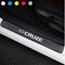 Chevrolet Cruze Için Karbon Kapı Eşiği Sticker (4 Adet )