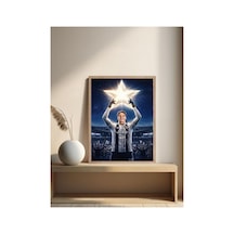 Kenan Yıldız Poster Tek Parça Doğal Ahşap Çerçeveli Tablo Çok Renkli - 844541904 Çok Renkli