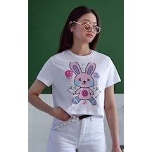 Freedom Storee Unisex Oversize 24/1 Penye Dtf Baskılı Tişört - Dtf170 Çok Renkli