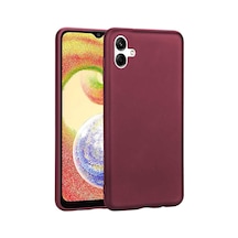 Zore Galaxy A04 Kılıf Ogaa Premier Silikon Kapak - Mürdüm
