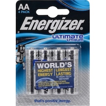 Energizer E91 Ultimate Lityum Blister AA Kalem Pil 4'lü