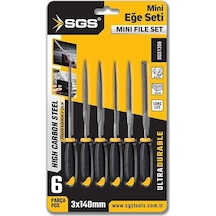 Sgs 6 Parça Mini Eğe Seti 3 140 Mm Sgs1356