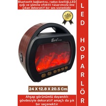 Premium Retro Dekoratif Speaker Ahşap Görünüm Led Işık Nostaljik Şömine Tasarımlı Bluetooth Hoparlör Premium Retro Dekoratif Speaker Ahşap Görünüm Led Işık Nostaljik Şömine Tasarımlı Bluetooth Hoparlör