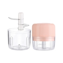 Cbtx Ev Sebze Kesme Elektrikli Usb Sarımsak Ezici Bebek Mini Pişirme Makinesi Bebek Maması Takviyesi Makinesi, Stil: 100ml + 250ml Pembe