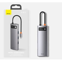 Baseus Metal Gleam Series 8In1 Type-C Hub Adaptör Çoklayıcı (550394534)