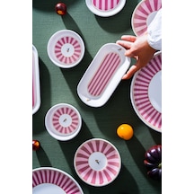 Birdie 6 Kişilik 21 Parça Kahvaltı Takımı Pembe