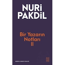 Bir Yazarın Notları Iı Ciltli Ketebe Yayınları