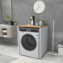 Reyo Home Enda Çamaşır Ve Kurutma Makinesi Dolabı Kapaksız Çam-be Atlantik Çam Beyaz