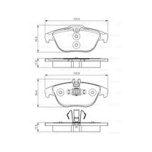 Mercedes C204 11-14 Arka Fren Balata Seti Bosch  A0054200720