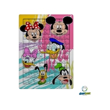 Ghostbastır Design Disney Karakterleri 99 Parça Ayaklı Puzzle Dekoratif Çocuk Yapbozu 0214