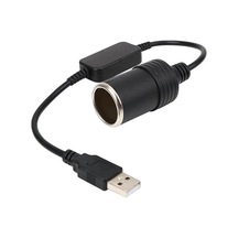 Tr Usb 2.0 Siyah 5 Volt 2 Amper To 12 Volt 800mah Araç Çakmaklığına Çevirici