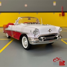 Oldsmobile Super 88 1955 1/24 Ölçek C&c Model Garage Diecast Metal Model Araba
