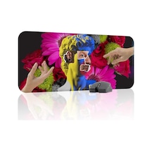 Maksimalizm Oyuncu Gaming Mouse Pad Kauçuk Kaymaz Taban Mousepad V4, 70x30 Xl