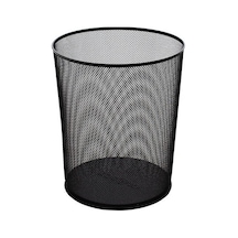Mimaks Çöp Kovası Metal Tam Perforeli Siyah D-3