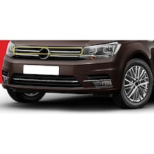 Volkswagen Caddy 2015 Krom Ön Panjur 2 Parça Paslanmaz Çelik
