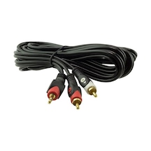 Powermaster 2 Rca Erkek + 3.5 Mm Stereo Erkek Gold 3 Metre 1.kalite Kablo