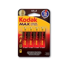 Kodak Max Serisi KAA-4 LR6 Alkalin Blister AA Kalem Pil 4'lü