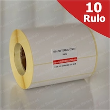 Termal Etiket 100X120 - 10Rulo 2.500 Adet