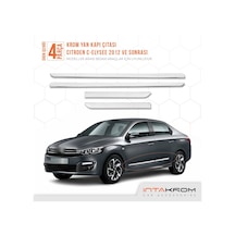 Citroen C - Elysee Krom Yan Kapı Çıtası 4 Parça 2012 Ve Üzeri P.