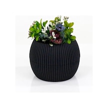Hubrendy Tedarik Mercan Saksı 2 Numara 0,35 Litre Su Hazneli Dekoratif Kaktüs Sukulent Saksı 11,8x9,