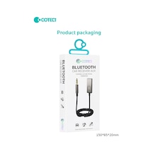 74001 Bluetooth 5.0 Aux Araç Kiti Mikrofonlu Hands-free Ses Alıcısı Adaptör Receiver Teyp Ses Ve Arama Aktarıcı 3.5mm Jack Yaylı Kablo