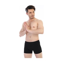 3 Adet Çift Kaplan Erkek Elastanlı Boxer 810 Siyah