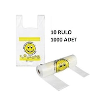 Gülenyüz Baskılı Rulo Poşet Büyük Boy 100'Lü X 10 Rulo