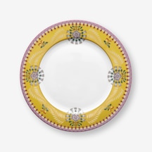 Sarı Porselen Kahvaltı Tabağı 23 Cm