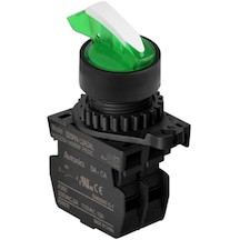 Autonics S2srn-l3agalm ,2-konum/kontak-1a Yeşil-220v Kalıcı M22 Anahtar