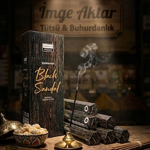 Darshan Black Sandal Siyah Sandal Çubuk Tütsü 20'li Paket - Yoğun Ve Derin Çok Renkli