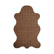 Prizma Halı Bubble Peluş Halı Kahve Pos Kesim