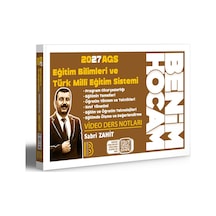Benim Hocam Yayınları 2027 Meb-ags Eğitim Bilimleri Ve Türk Milli Eğitim Sistemi Video Ders Notları - Sabri Zahit