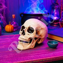 Beysüs Cadılar Bayramı Halloween Dekoratif Kurukafa