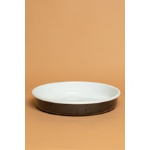 Velluto Nero Yuvarlak Emaye Siyah Fırın Tepsisi Ebutay Siyah