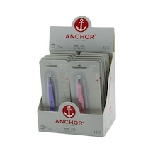 Anchor Anc-228 Cımbız 2in1 Renkli Metal Mini Tarak Uçlu - 12'li Paket
