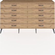 Arges Konsol 10 Çekmeceli 176x30x99 Çam-çam Çam-çam