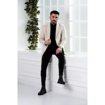 Sir Slimfit Erkek Kaşe Kaban 001