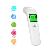 Jeehugo Lcd Ekranlı El Tipi Kızılötesi Termometre - Dokunsuz Forehead Isı Ölçer - Hızlı Ve Doğru Ölçüm Pil Dahil Değil