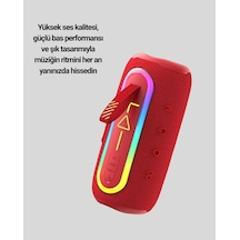 Nrzsnt Renkli Led Işıklı Kablosuz Hoparlör Ip67 Sertifikalı