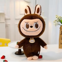 Kahverengi Dragon Labubu Peluş Oyuncak Kuyruklu Seri Labubu Peluş Oyuncak