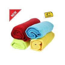 Menzerna Mikrofiber Bez Seti 320 Gsm 4'lü Paket - 40x40cm Renkli Detailing Pasta Cila Bezleri
