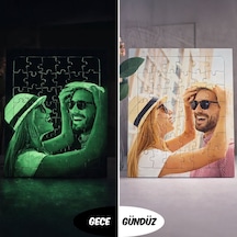 Bk Gift Kişiye Özel Fotoğraflı 42 Parça A4 Fosforlu Puzzle -1, Gece Parlayan Puzzle, Sevgiliye Ve Ev Hediyesi Kobitmeyencom36673 Bk Gift